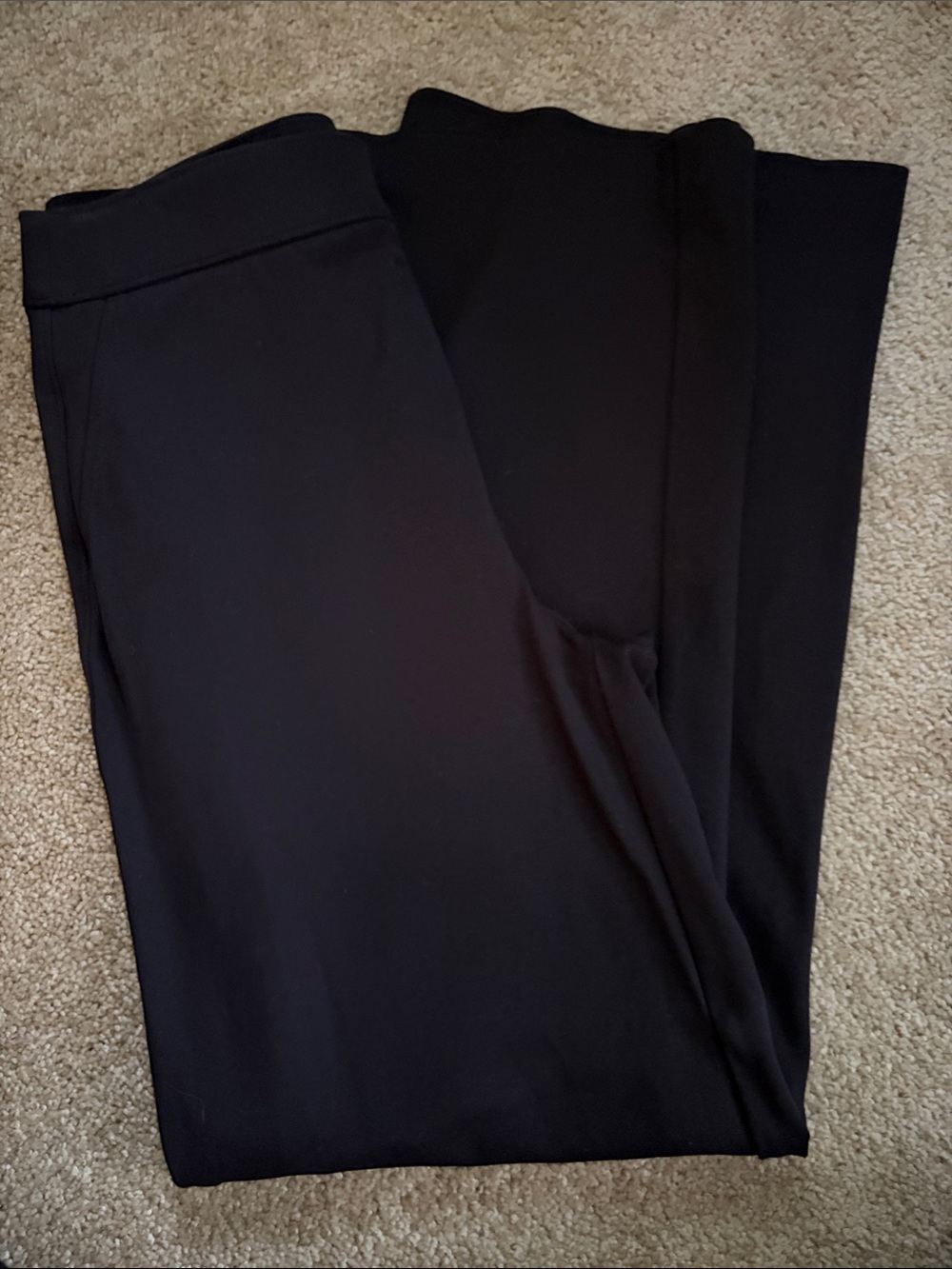 Nine West Women's Black Straight-Leg Pull-On Pants